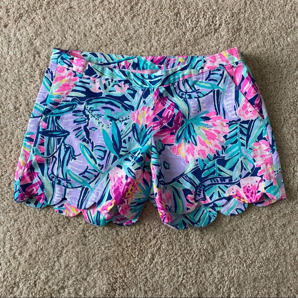 💐SOLD💐 Lilly Pulitzer Magnolia Shorts Slathouse Soirée Size 00 - Picture 1 of 5